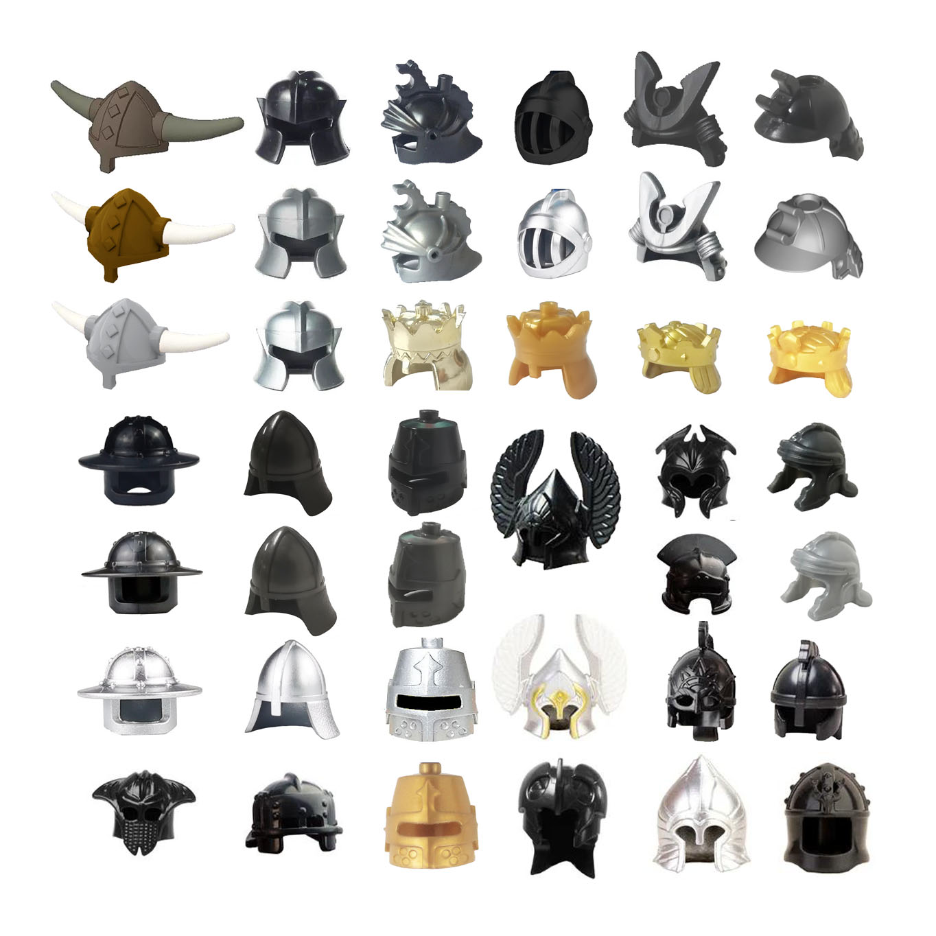 Lego Minifigure Holder - Viking Pirate âge Bullhorn chapeau chevalier