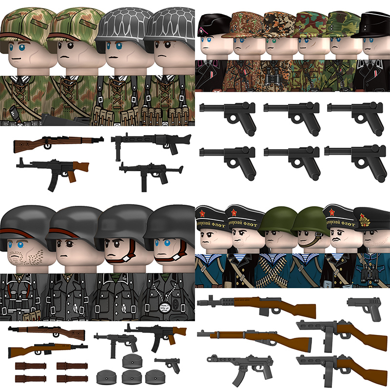 Lego Minifigure Holder - WW2 militaire allemand légion d'africaine du