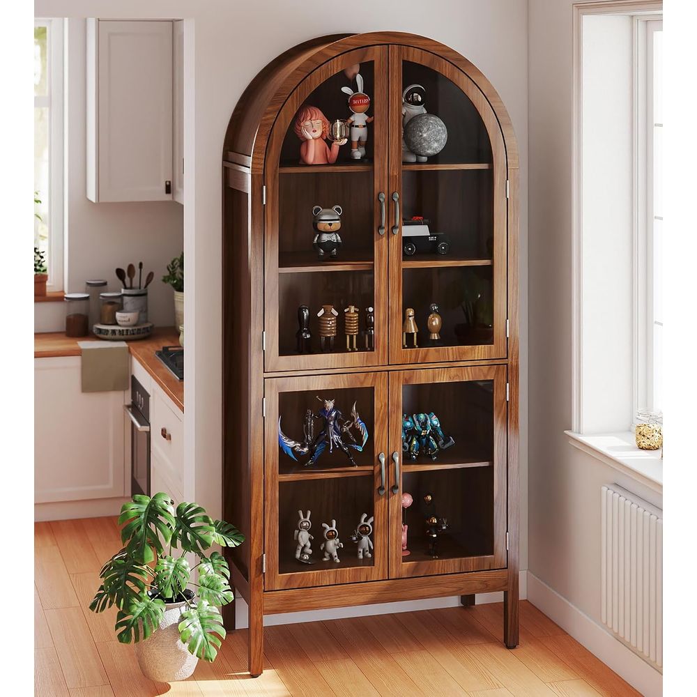 Display Case Acrylic - Vitrine en verre acrylique et noyer