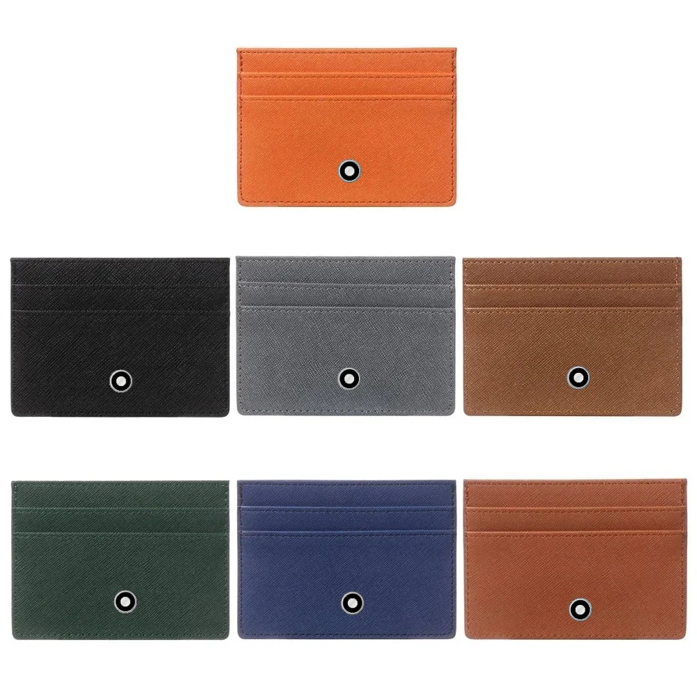 Card Top Loader - Portefeuilles fins en cuir minimalistes pour