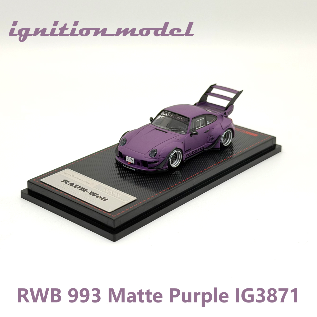 Die Cast Car 1 64 - Modèle de voiture miniature Porsche RWB