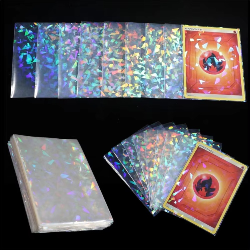 Card Penny Sleeve - Protège-cartes transparents effet arc-en-ciel laser brisé