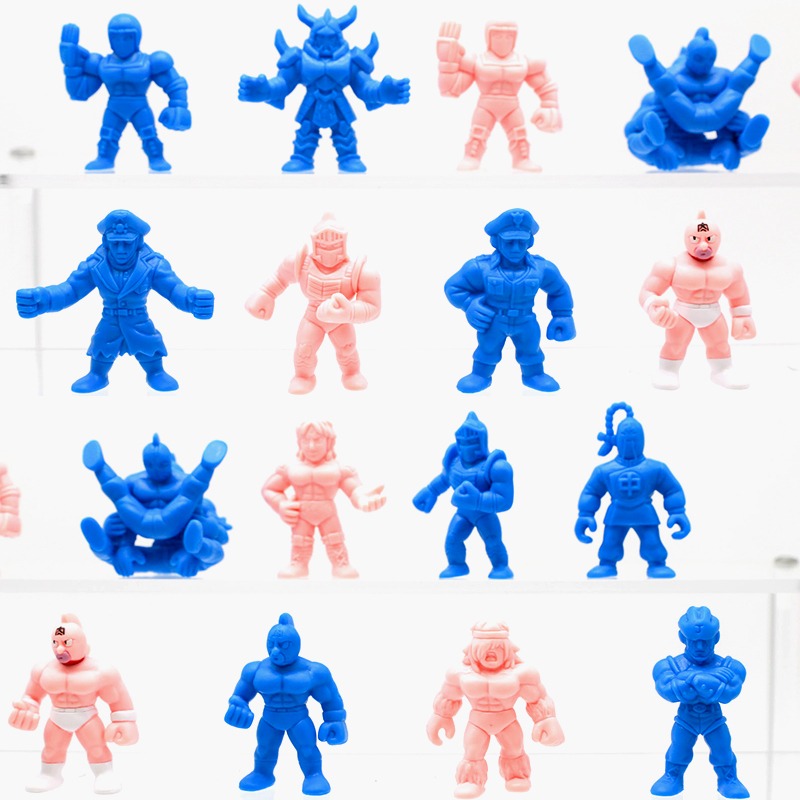 Capsule Toy Gashapon - Véritable Capsule jouets Kinnikuman rose bleu