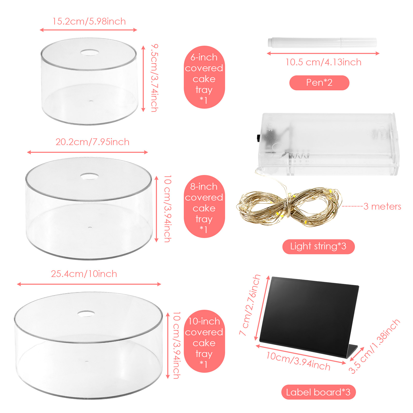 Panneau d'affichage de gâteaux - Display Risers Set avis et prix