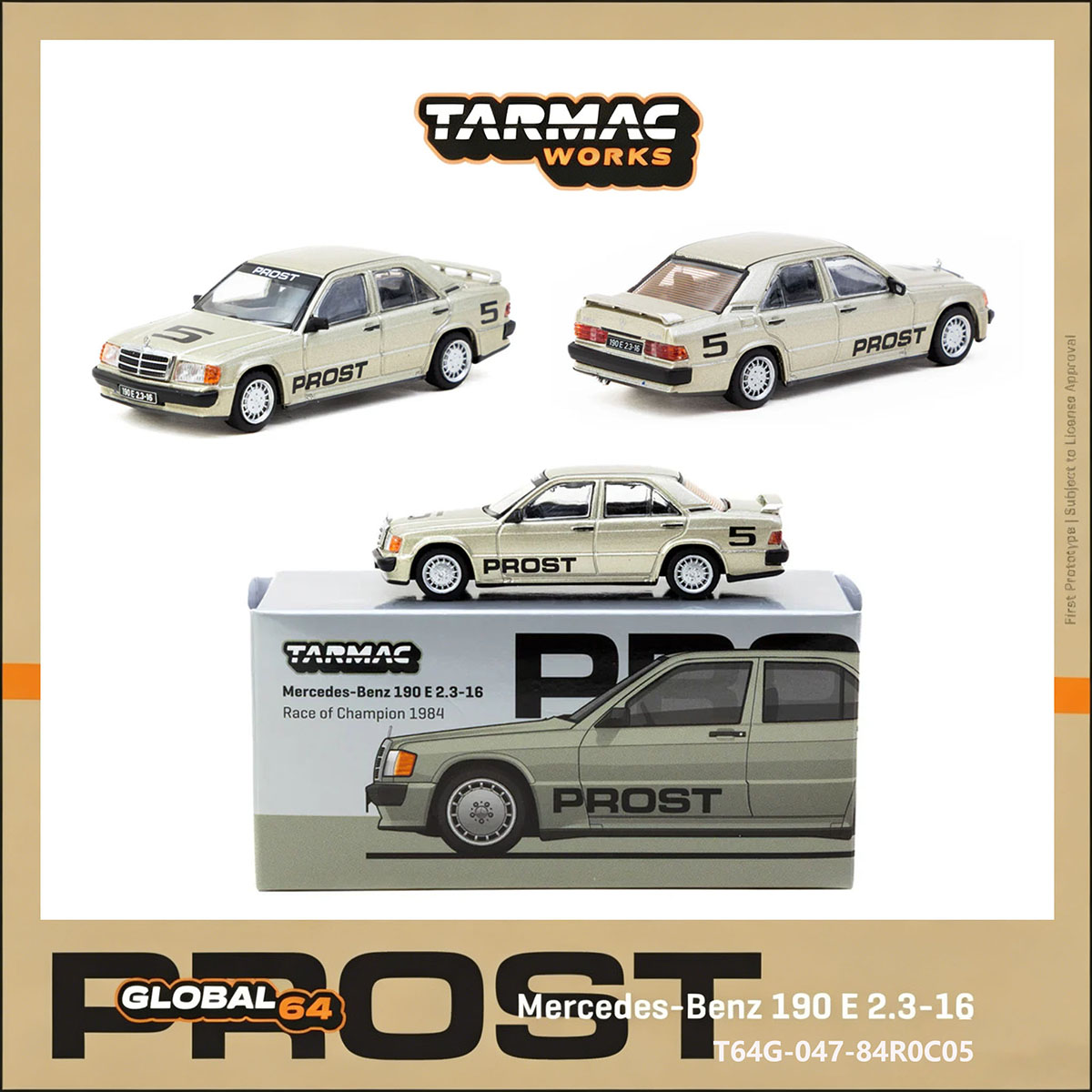 TW 1:64 Mercedes 190E # 5 Alai - Die Cast Car 1 64 avis et prix
