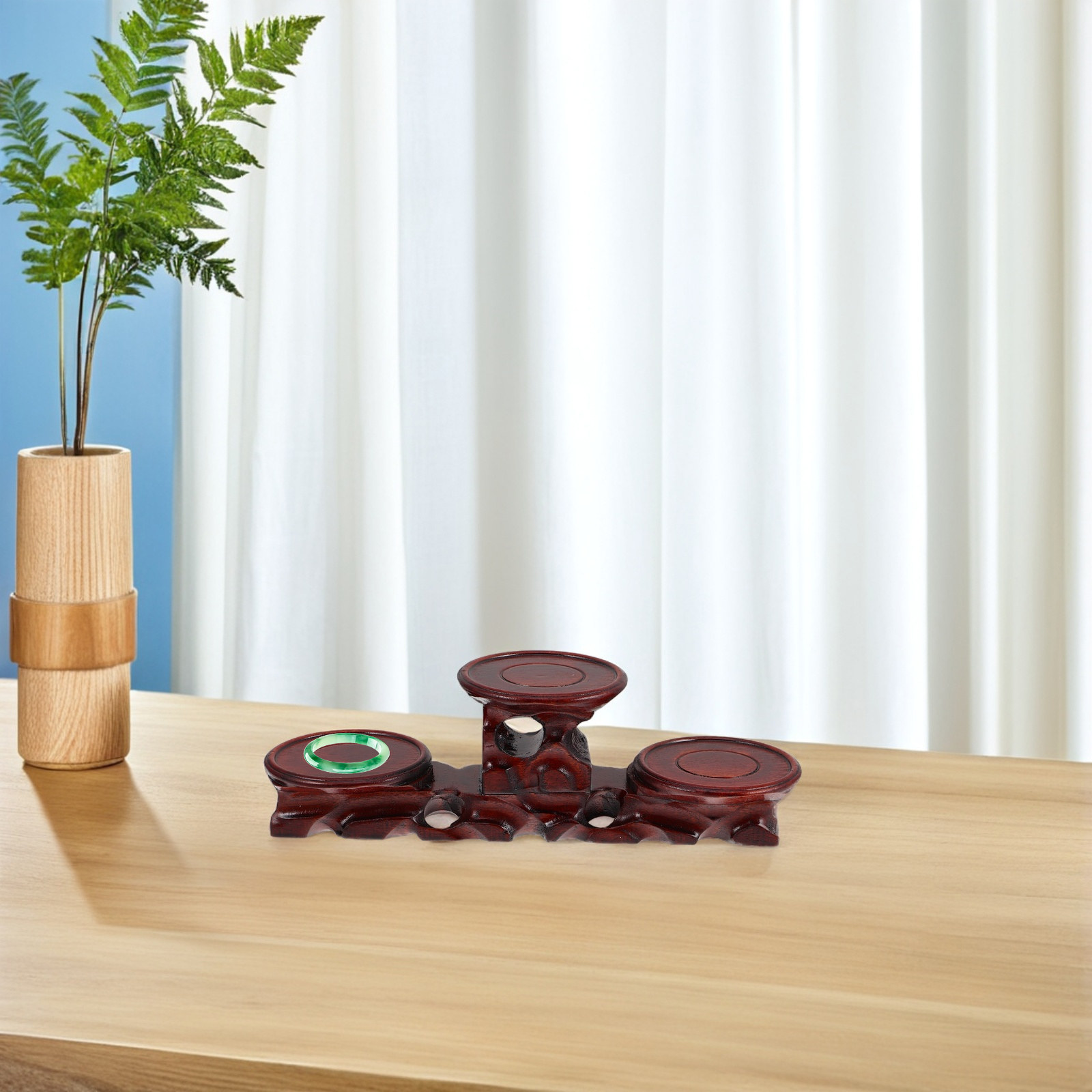 Socle rond en bois massif de q - Display Risers Set avis et prix
