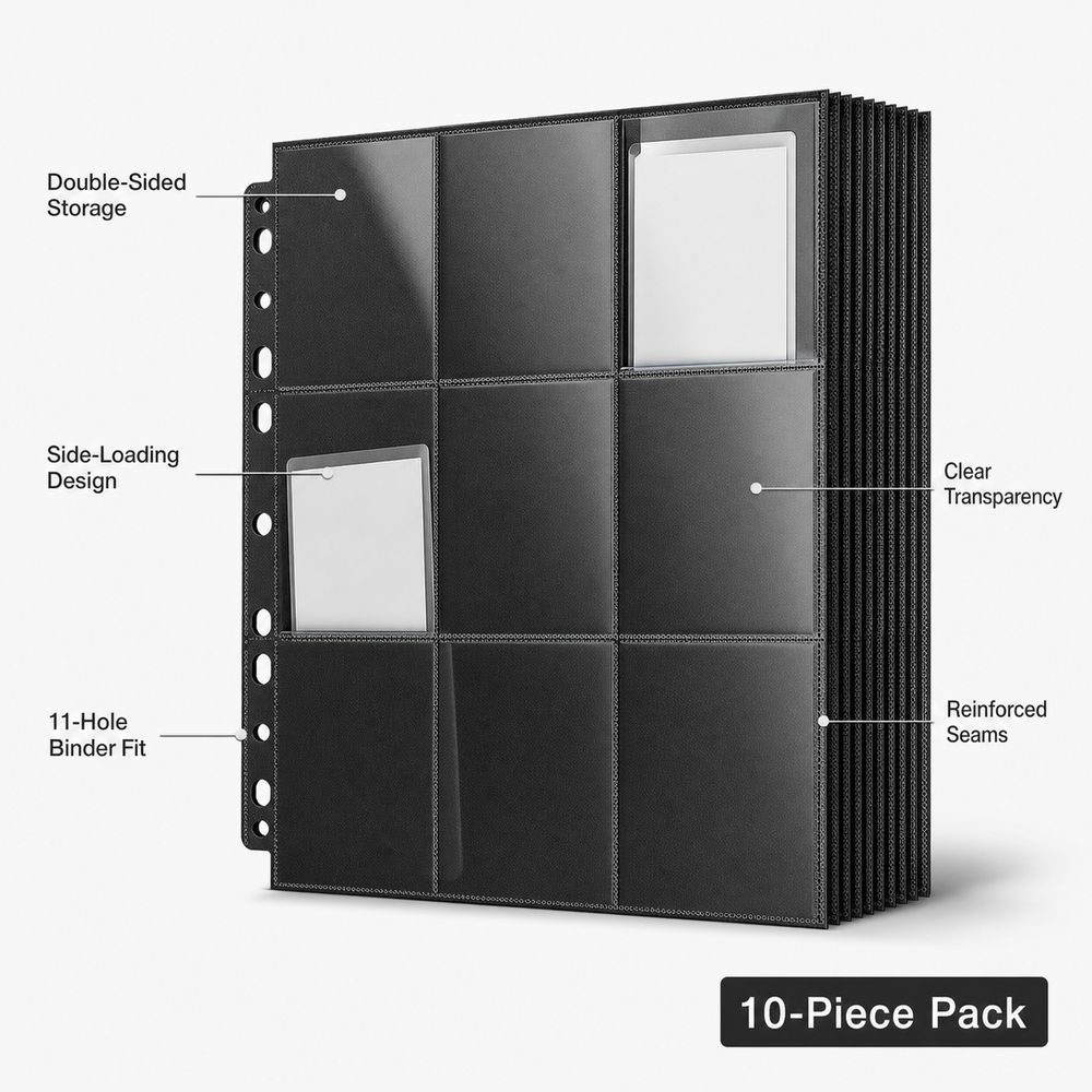 10 pages de classeur A4 à 9 po - Trading Card Binder avis et prix