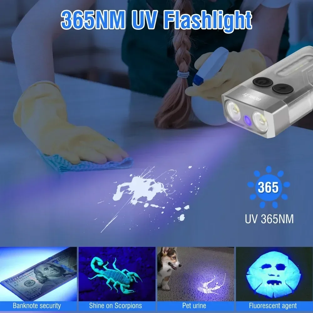 BORUiT V10 porte-clés UV LED E - Fidget Cube Original avis et prix