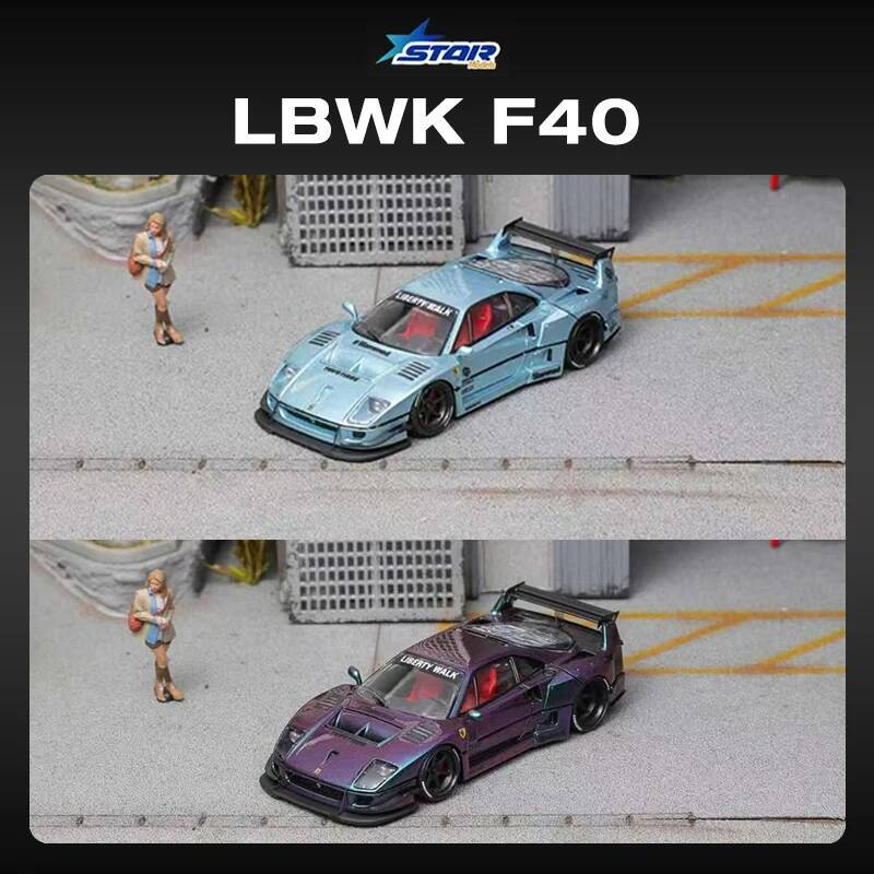 STAR 1:64 LBWK F40 bleu glace  - Die Cast Car 1 64 avis et prix
